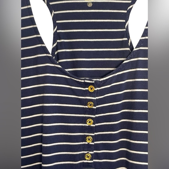 Lilly Pulitzer Dress Jennalyn Swing True Navy Palm Stripe Size XS - Picture 7 of 13